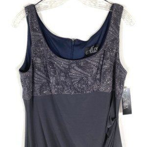 Alex Evenings womens scoop neckline dress